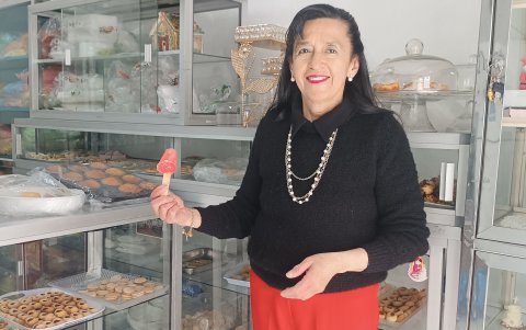 Los helados rosados de leche son una tradición familiar de Patricia Feican. Este negocio se fundó en 1955.