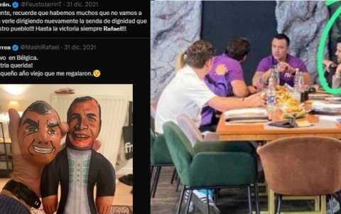 El abogado y exasambleísta correísta Fausto Jarrín en 2021 y en 2025.