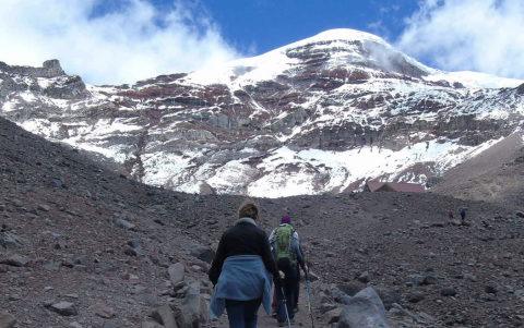 El Chimborazo, uno de los destinos más visitados del país.