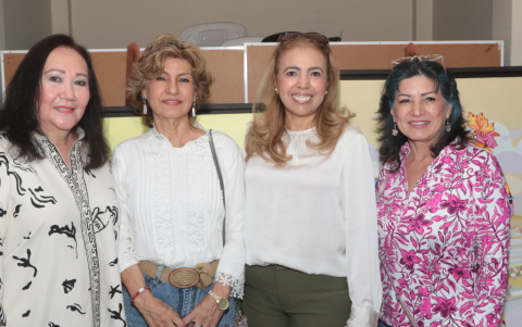 Judy Hasing, Sonnia de Marques, Martha Rizzo y Patricia Gutiérrez.