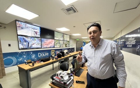 El Municipio de Daule cuenta con cámaras de videovigilancia. Sin embargo, durante la visita de EXPRESO no habían operadores y algunas estaban inhabilitadas.