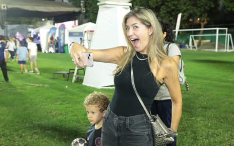 Melissa Murtinho se mostró muy entusiasmada en todo momento.