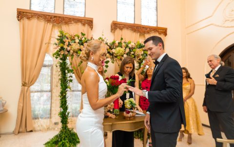 La boda civil de la pareja.