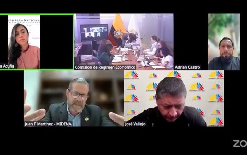 La reunión se realizó de manera virtual, allí comparecieron los delegados de las carteras de Estado.