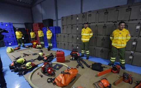 Recorrido por el Centro de Gestión Logística, espacio clave para optimizar equipos de rescate y emergencias.