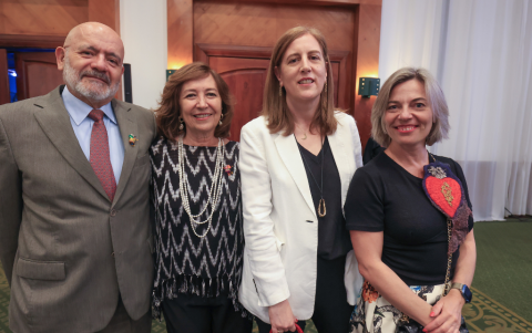 Max Rosero, María Elena Machuca, Edurne Quincoces y María Balan.