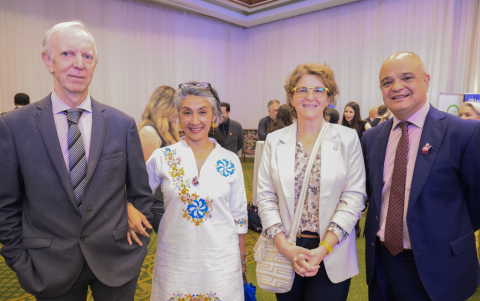 Regis Malie, Indira Prado, Anne-Gaël Bilhaut y Agustin Fornell.