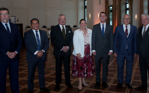 Guido Panchana, José Solís, José Jouvin, Cecilia Paredes, Dustin Kuchera, Javier Icaza y Marcos Espinel.