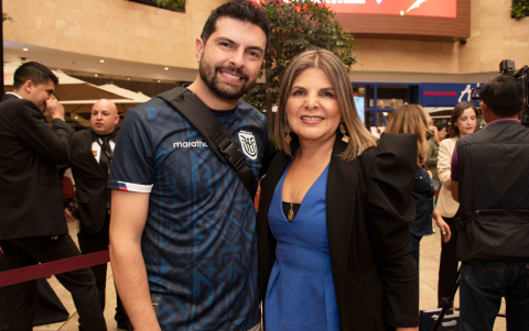 Alejandro Arosemena y Lorena Fabara.