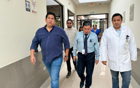 Richard Gómez, en el Hospital del Día Nueva Loja del IESS, ubicado en Lago Agrio.