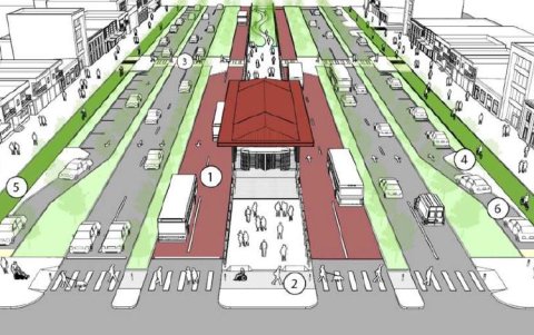 Así quedaría una vía, con diseño similar al de la Juan Tanca Marengo, con las acciones que se sugieren en la Guía de Diseño de Calles de Guayaquil.