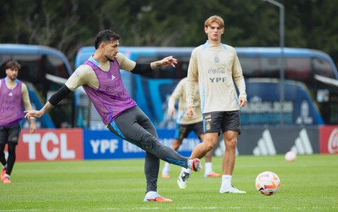 El último entrenamiento de Argentina en suelo gaucho, el lunes 8 de septiembre.