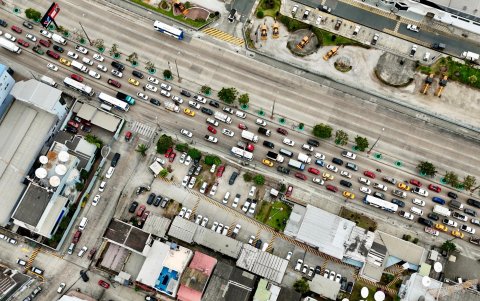 La avenida Juan Tanca Marengo actualmente se encuentra en obra.