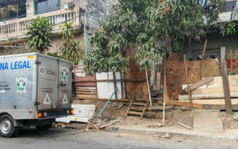 En esta vivienda de la cooperativa Carlos Magno se registró el crimen de un ciudadano.