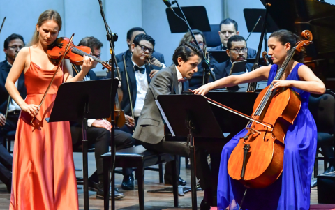 El programa contó con la participación de los artistas españoles Valerie Steenken (violín), Monserrat Egea (violonchelo) y Juan Barahona (piano).