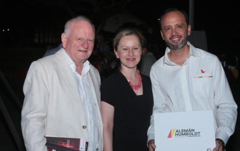 Volker Allendorf, Gabriela Engel y Manuel Campos.