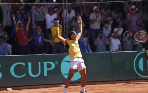 El tenista ecuatoriano Álvaro Guillen fue la figura del equipo nacional de Copa Davis al ganar los dos partidos.