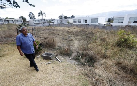 Así lucía el espacio en donde se levantó la casa comunal en San Juan Alto.