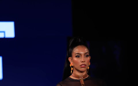 Mostró su belleza y elegancia.