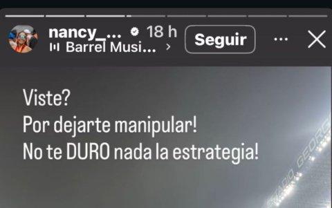 El estado de Instagram en la cuenta de la madre de Bagüi.