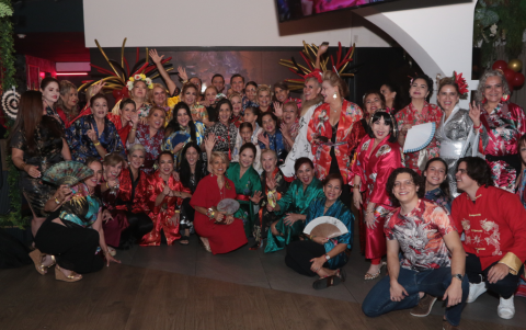 La foto grupal no podía faltar.