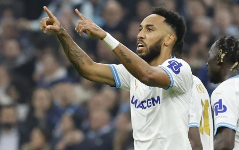 Pierre Emerick Aubameyang es la referencia de ataque del Marsella.