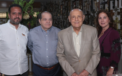 Juan Carlos Azar, Pedro Isaías, Elías Wated y María Sol Santistevan.