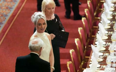 Charley Hull conversó con Trump durante un evento en el Castillo de Windsor.
