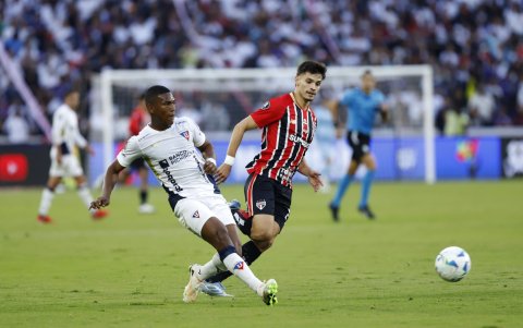 A Liga de Quito le costó tener el control del balón ante Sao Paulo en Casa Blanca.