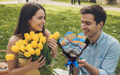 Flores amarillas para ellas el 21 y ramos de Hot Wheels para ellos el 30: la tendencia viral de septiembre.