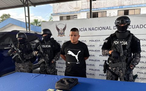 Alias Topo, miembro de Los Choneros, fue detenido mientras lideraba operaciones delictivas en Manta