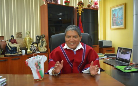Luis Chango, presidente vitalicio del Mushuc Runa.