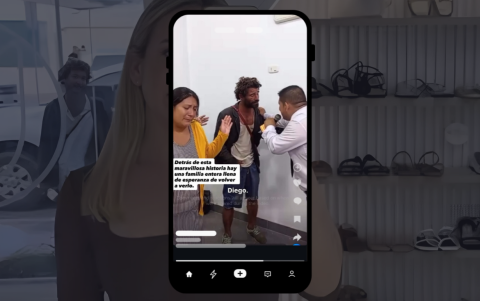 Diego Londoño fue visto en una iglesia pentecostal en Perú.