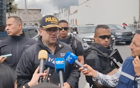 El ministro del Interior, John Reimberg, ofrece un balance de la jornada de movilizaciones