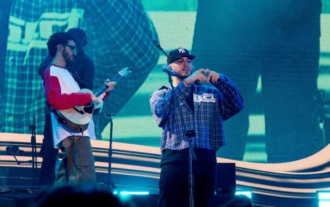 Alleh y Yorghaki en su show en Guayaquil