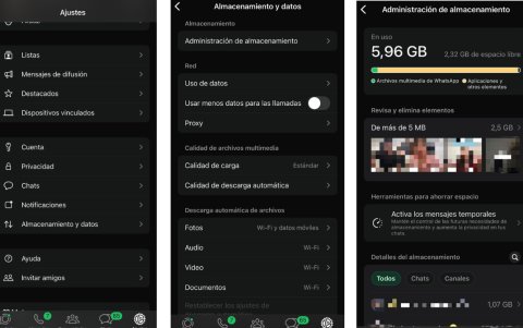 Sigue estos pasos para gestionar el almacenamiento y ver los archivos que más pesan, como videos o documentos, antes de eliminarlos.