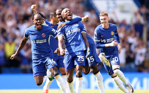 Moisés Caicedo ya lleva tres goles en la Premier League.