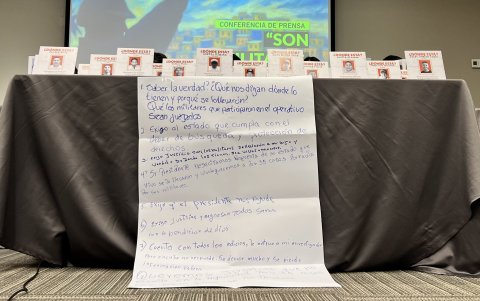 Estos son los pedidos que familiares de los desaparecidos forzosamente hacen al Gobierno ecuatoriano.