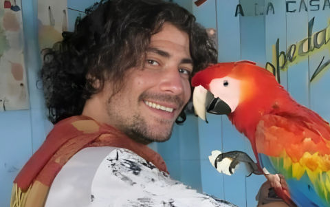 Diego Londoño en una imagen compartida por su hermano, cuando era más joven.