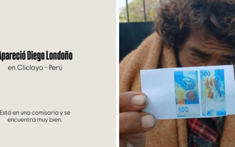 Diego Londoño fue encontrado en Chiclayo, Perú.