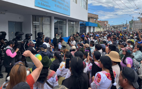 Pueblo Karanki se moviliza en Ibarra.