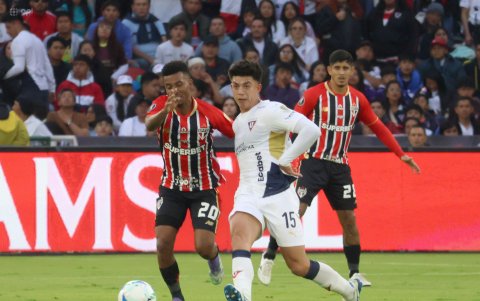 Liga de Quito se impuso 2-0 a Sao Paulo en el partido de ida.