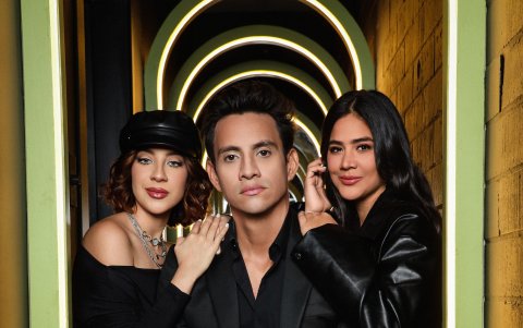 Viviana Salame, Josue Miranda y Michela Pincay.