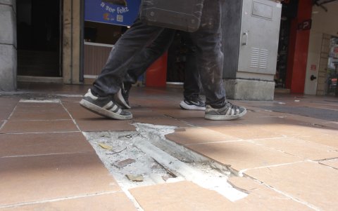 Daño en la 9 de Octubre y Chile.