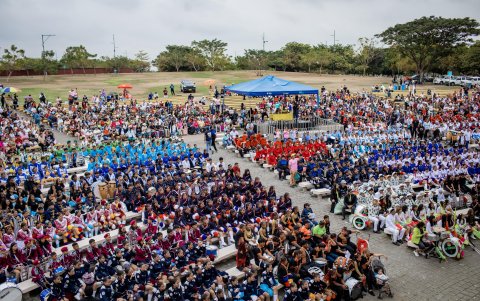 Miles de personas asistieron al primer torneo municipal de bandas juveniles