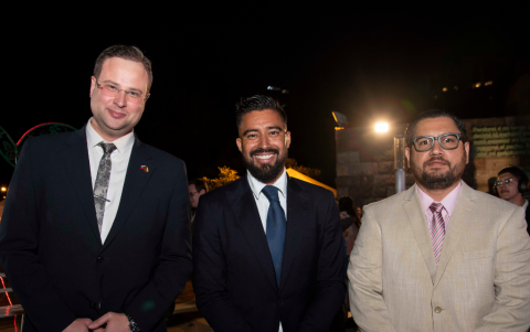 Boris Nekrasov, Cristian Noboa y Emilico Mantilla.