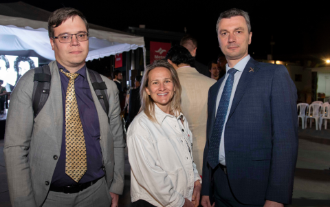 Rostislav Mokhov, Olga Geraschenko y Maksim Baranov.