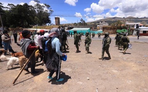 Imbabura se convirtió en el epicentro de las protestas lideradas por la Conaie.