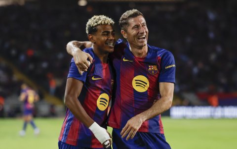 Lamine Yamal y Robert Lewandowski comandarán el ataque del FC Barcelona.