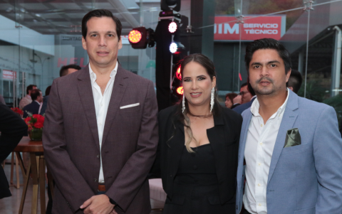 Andrés Hurel, Norimar Vargas y Carlos Cárdenas.